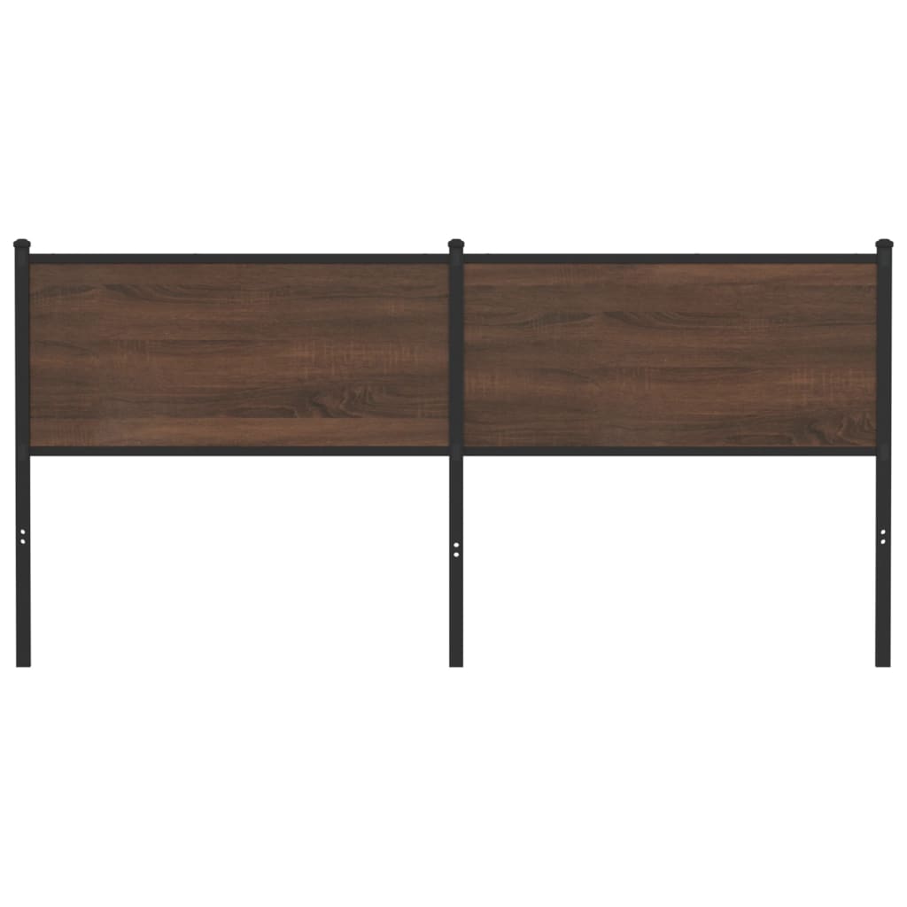Replace Headboard Brown Oak 180 cm Engineered Wood and Steel