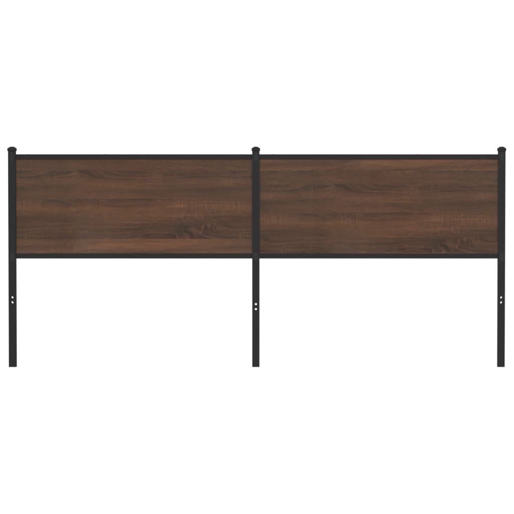 Replace Headboard Brown Oak 200 cm Engineered Wood and Steel