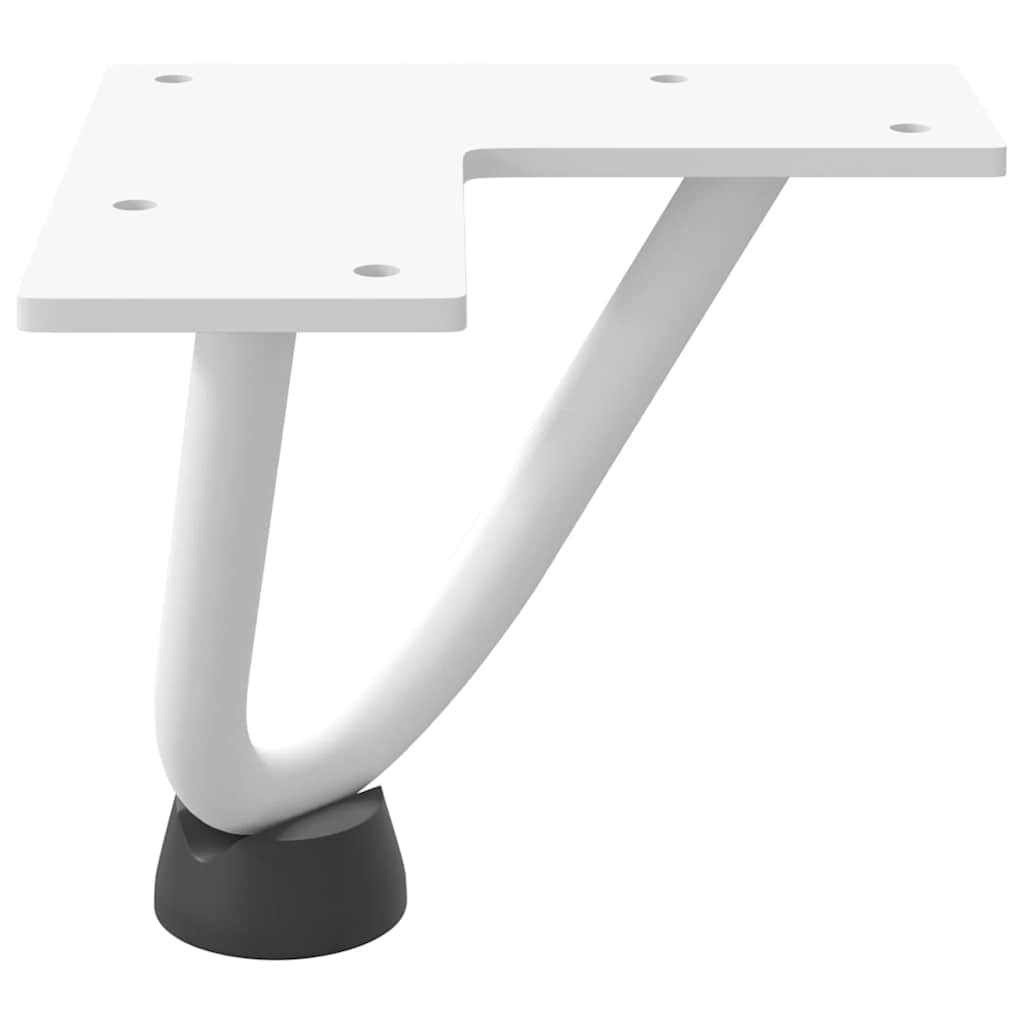 Hairpin Legs for Coffee Table 4 pcs White 10 cm Solid Steel