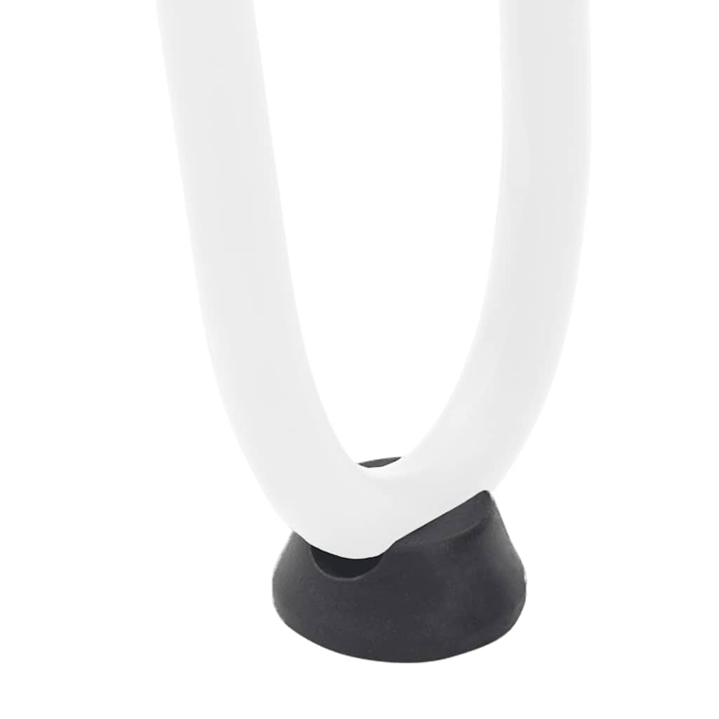 Hairpin Legs for Coffee Table 4 pcs White 10 cm Solid Steel
