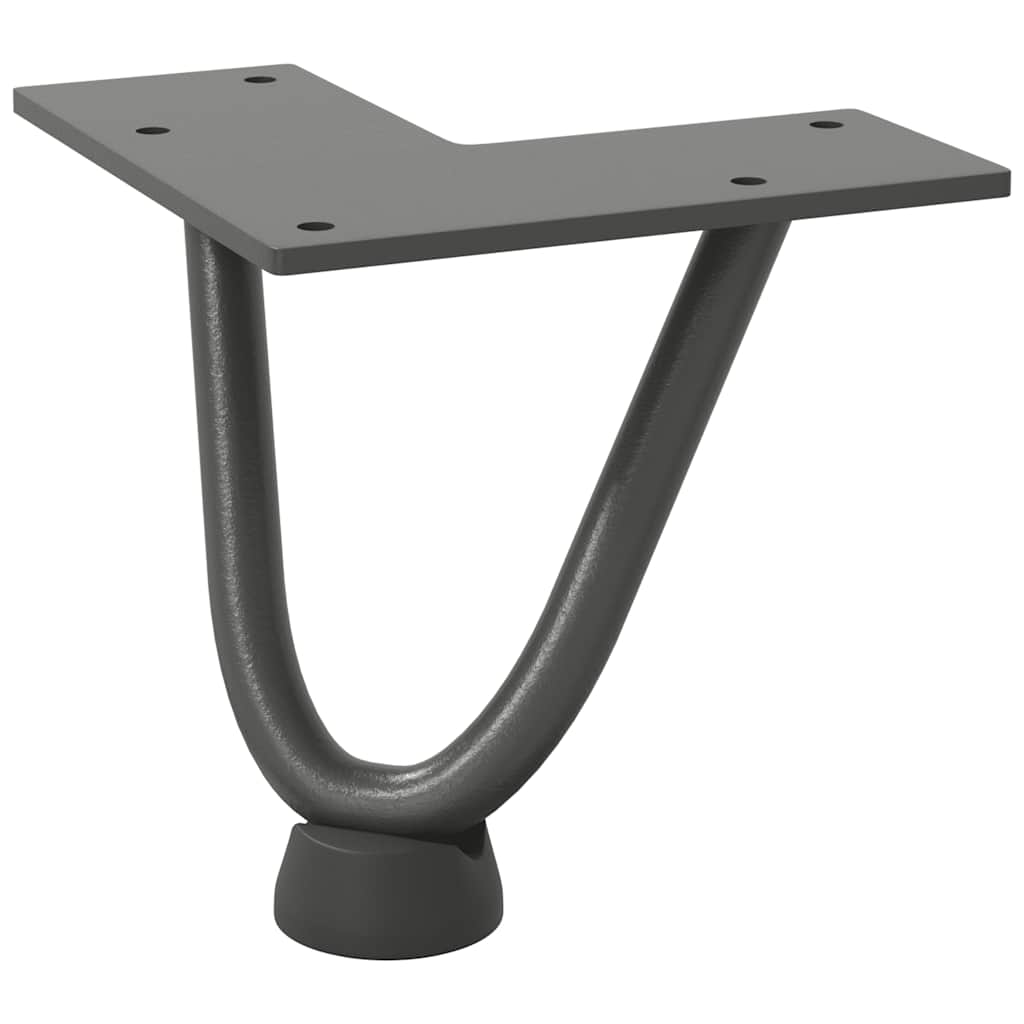 Hairpin Legs for Coffee Table 4 pcs Anthracite 10 cm Solid Steel