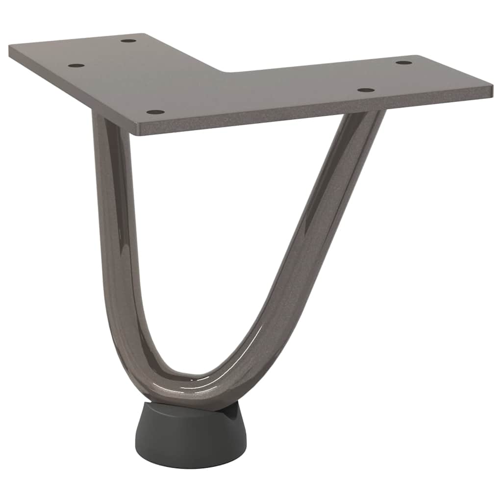 Hairpin Legs for Coffee Table 4 pcs Natural Steel 10 cm Solid Steel