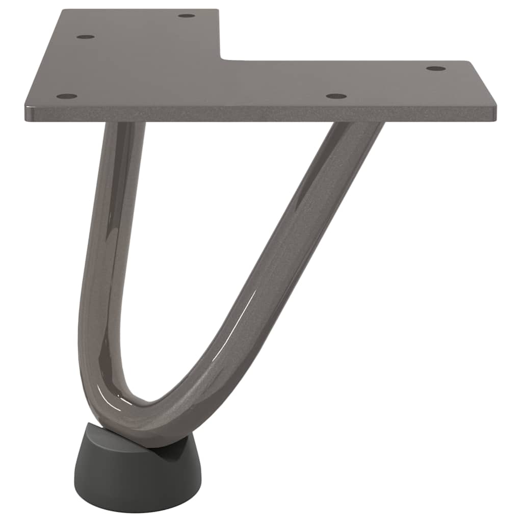 Hairpin Legs for Coffee Table 4 pcs Natural Steel 10 cm Solid Steel