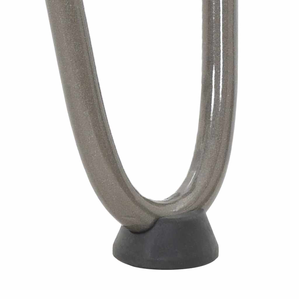 Hairpin Legs for Coffee Table 4 pcs Natural Steel 10 cm Solid Steel