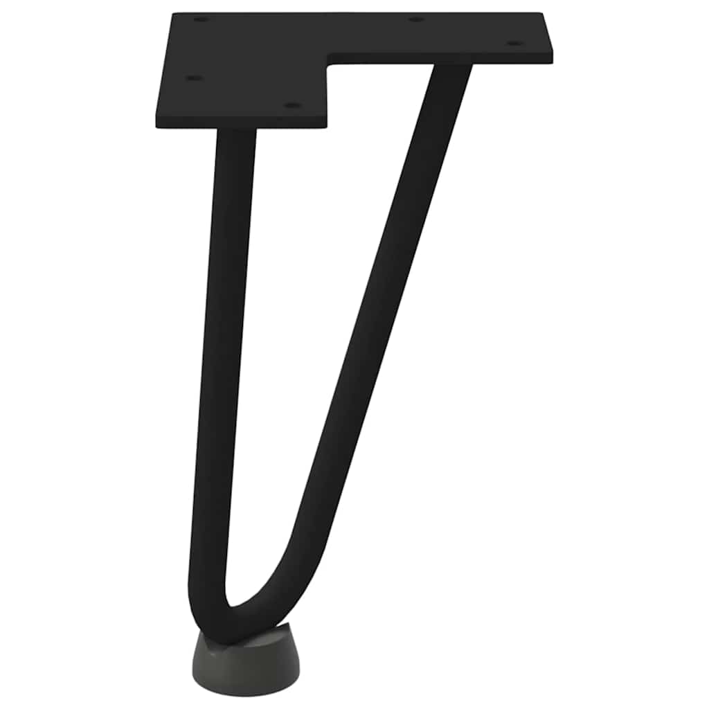 Hairpin Legs for Coffee Table 4 pcs Black 20 cm Solid Steel
