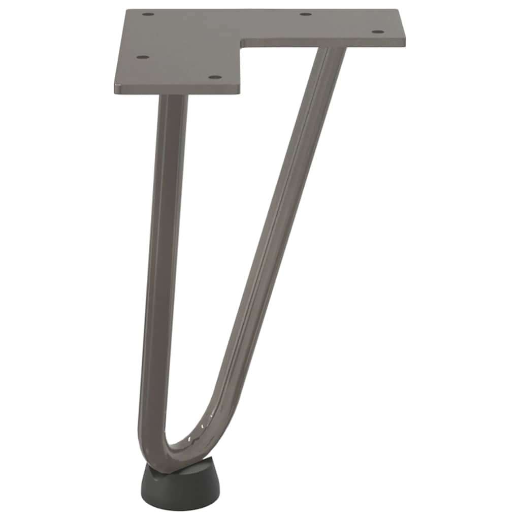 Hairpin Legs for Coffee Table 4 pcs Natural Steel 20 cm Solid Steel
