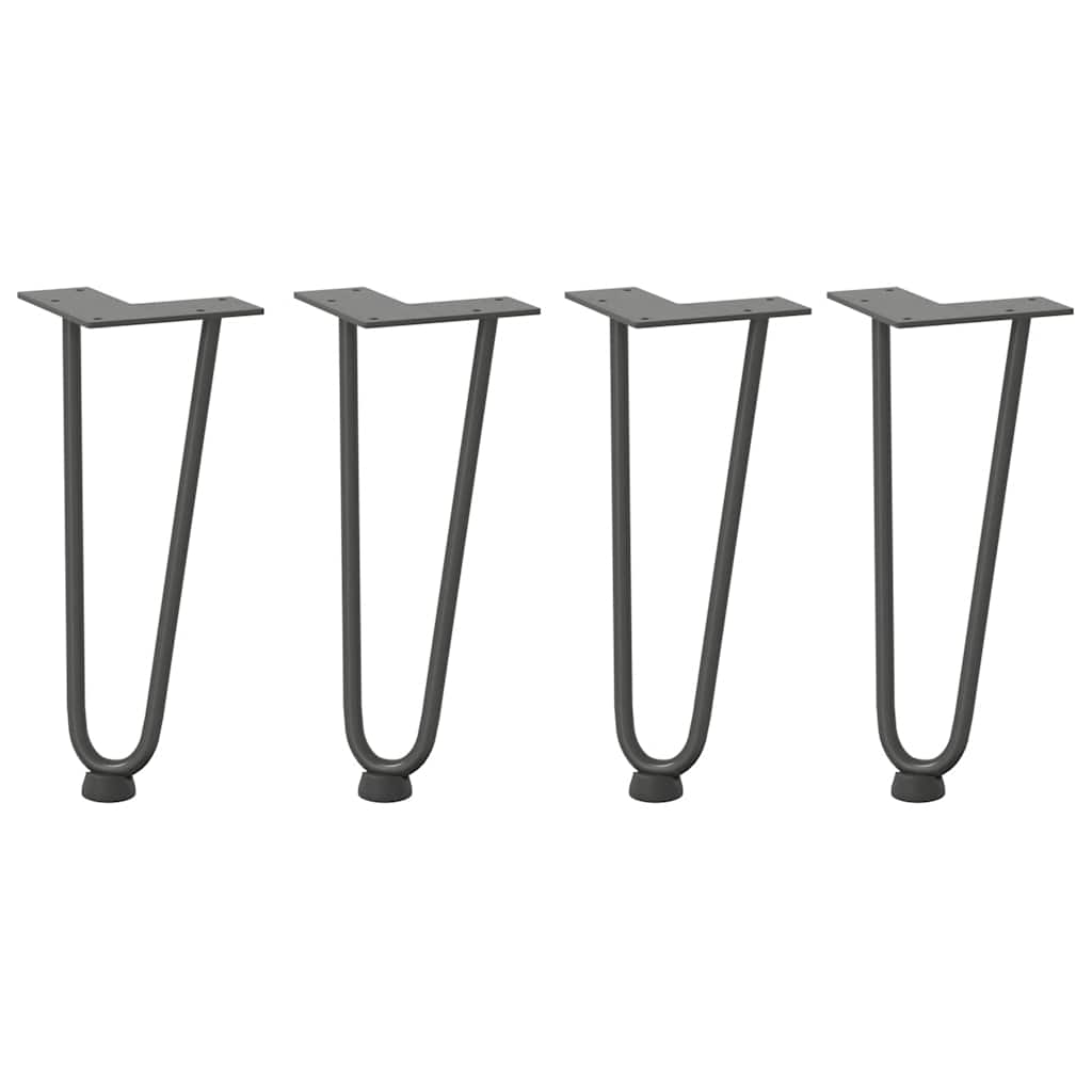 Hairpin Legs for Coffee Table 4 pcs Anthracite 30 cm Solid Steel