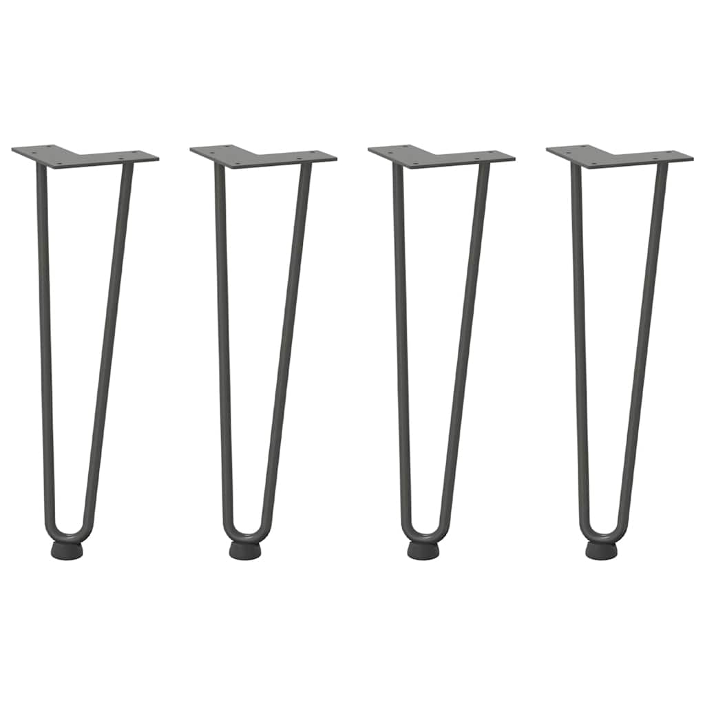 Hairpin Legs for Coffee Table 4 pcs Anthracite 42 cm Solid Steel