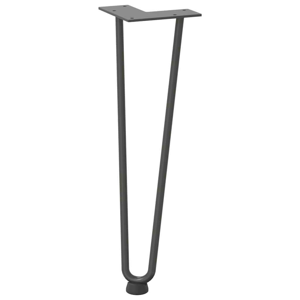 Hairpin Legs for Coffee Table 4 pcs Anthracite 42 cm Solid Steel