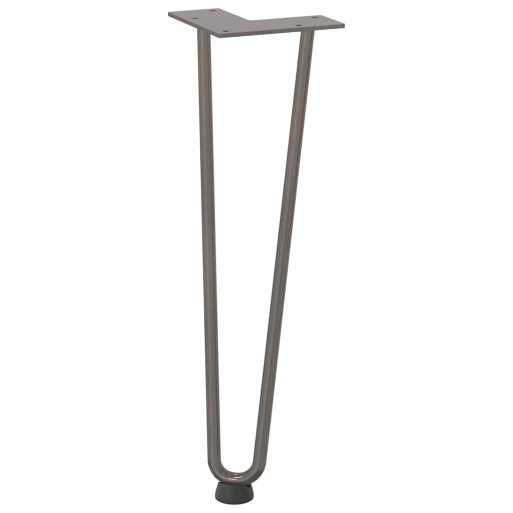 Hairpin Legs for Coffee Table 4 pcs Natural Steel 42 cm Solid Steel