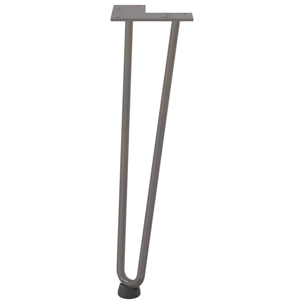 Hairpin Legs for Coffee Table 4 pcs Natural Steel 42 cm Solid Steel
