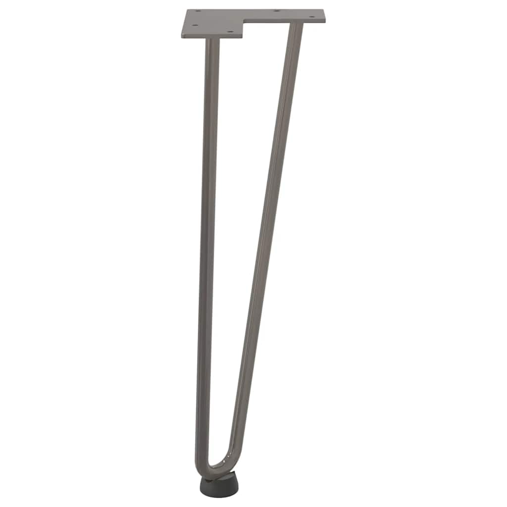 Hairpin Legs for Coffee Table 4 pcs Natural Steel 42 cm Solid Steel