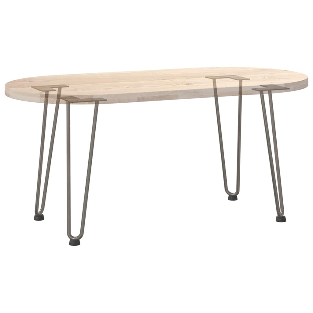 Hairpin Legs for Coffee Table 4 pcs Natural Steel 42 cm Solid Steel