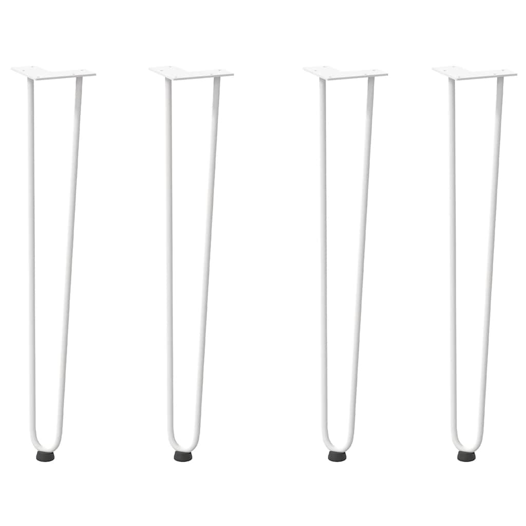 hairpin legs for console tables for Console Table 4 pcs White 72 cm Solid Steel