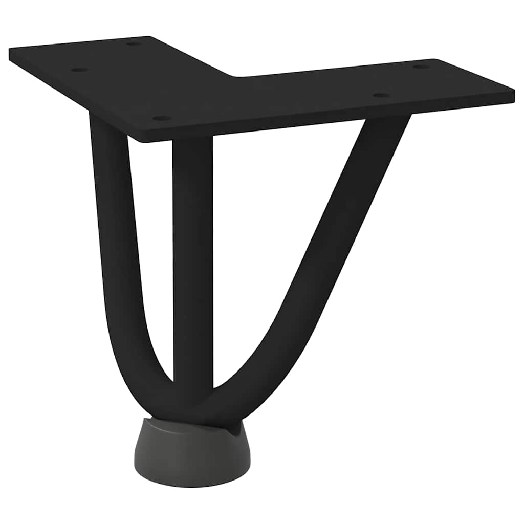 Hairpin Legs for Coffee Table 4 pcs Black 10 cm Solid Steel