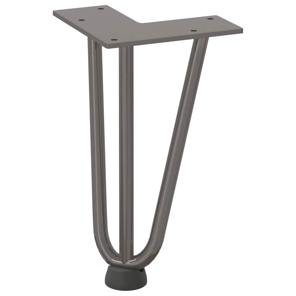 Hairpin Legs for Coffee Table 4 pcs Natural Steel 20 cm Solid Steel