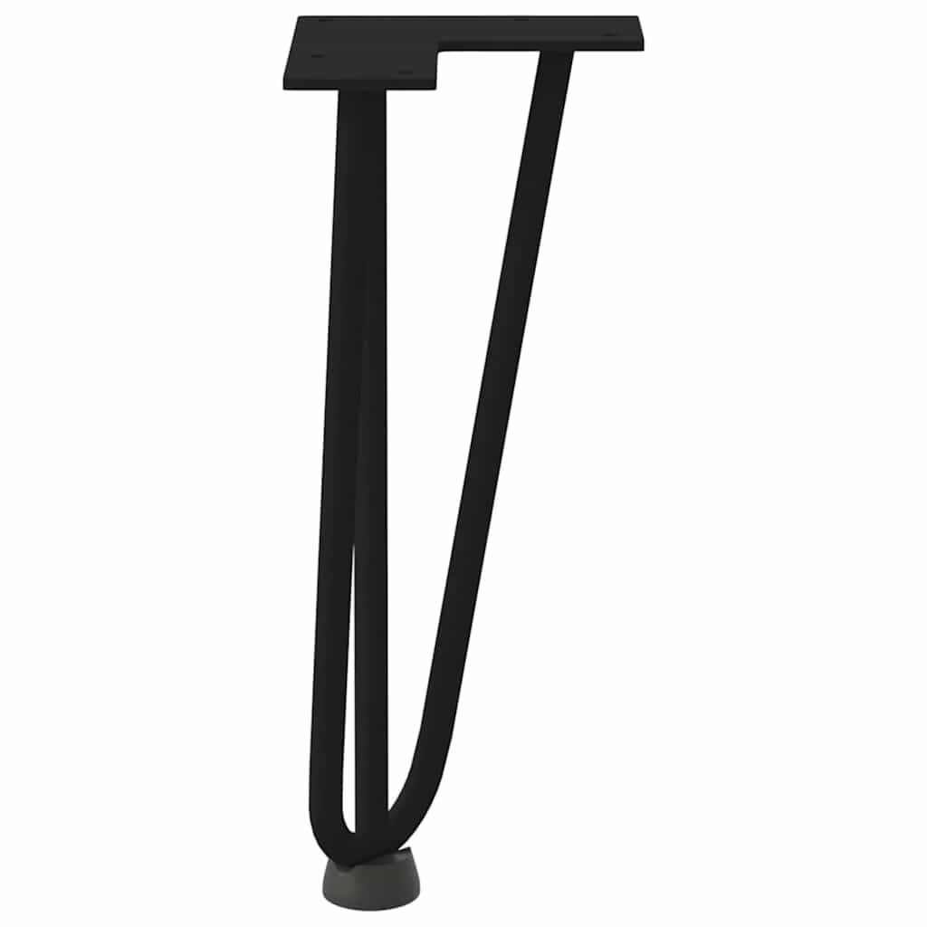 Hairpin Legs for Coffee Table 4 pcs Black 30 cm Solid Steel