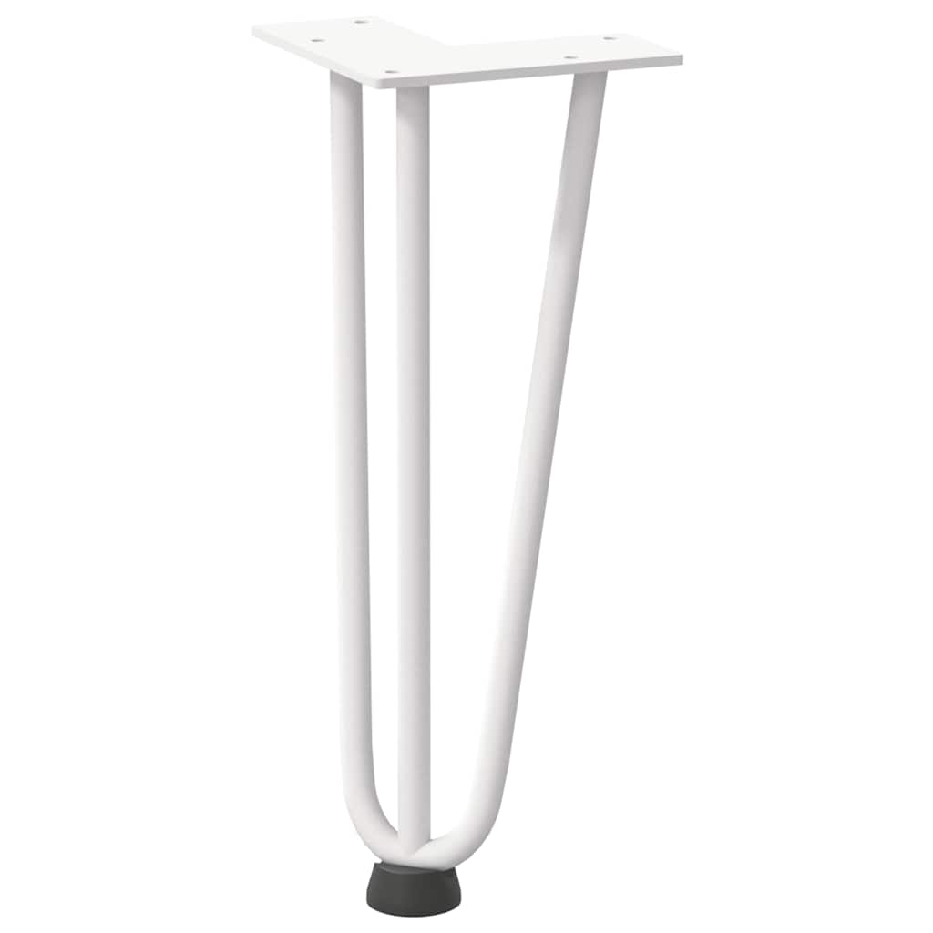 Hairpin Legs for Coffee Table 4 pcs White 30 cm Solid Steel