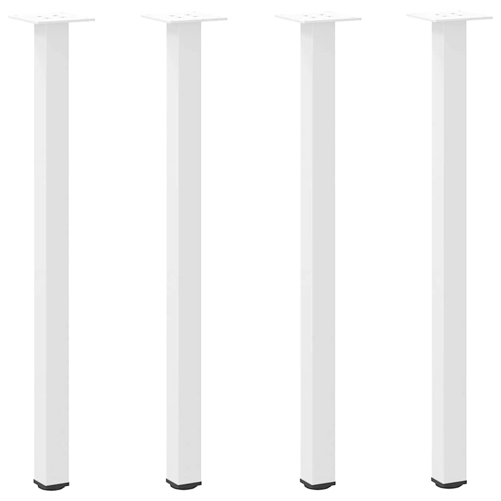 Console Table Legs 4 pcs White 72-74 cm Steel