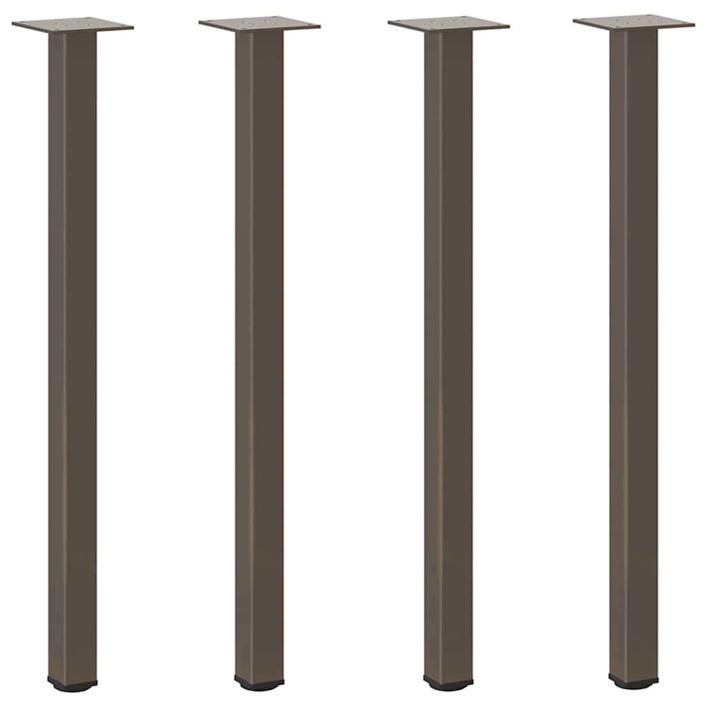Console Table Legs 4 pcs Natural Steel 72-74 cm Steel
