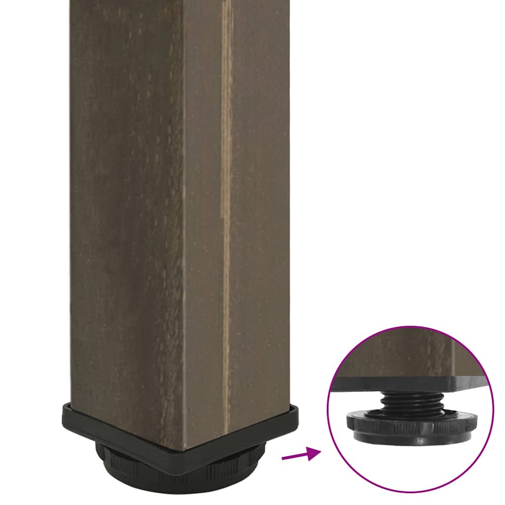 Console Table Legs 4 pcs Natural Steel 72-74 cm Steel