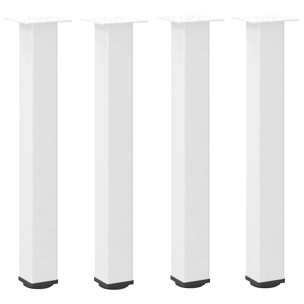 Console Table Legs 4 pcs White 72-74 cm Steel