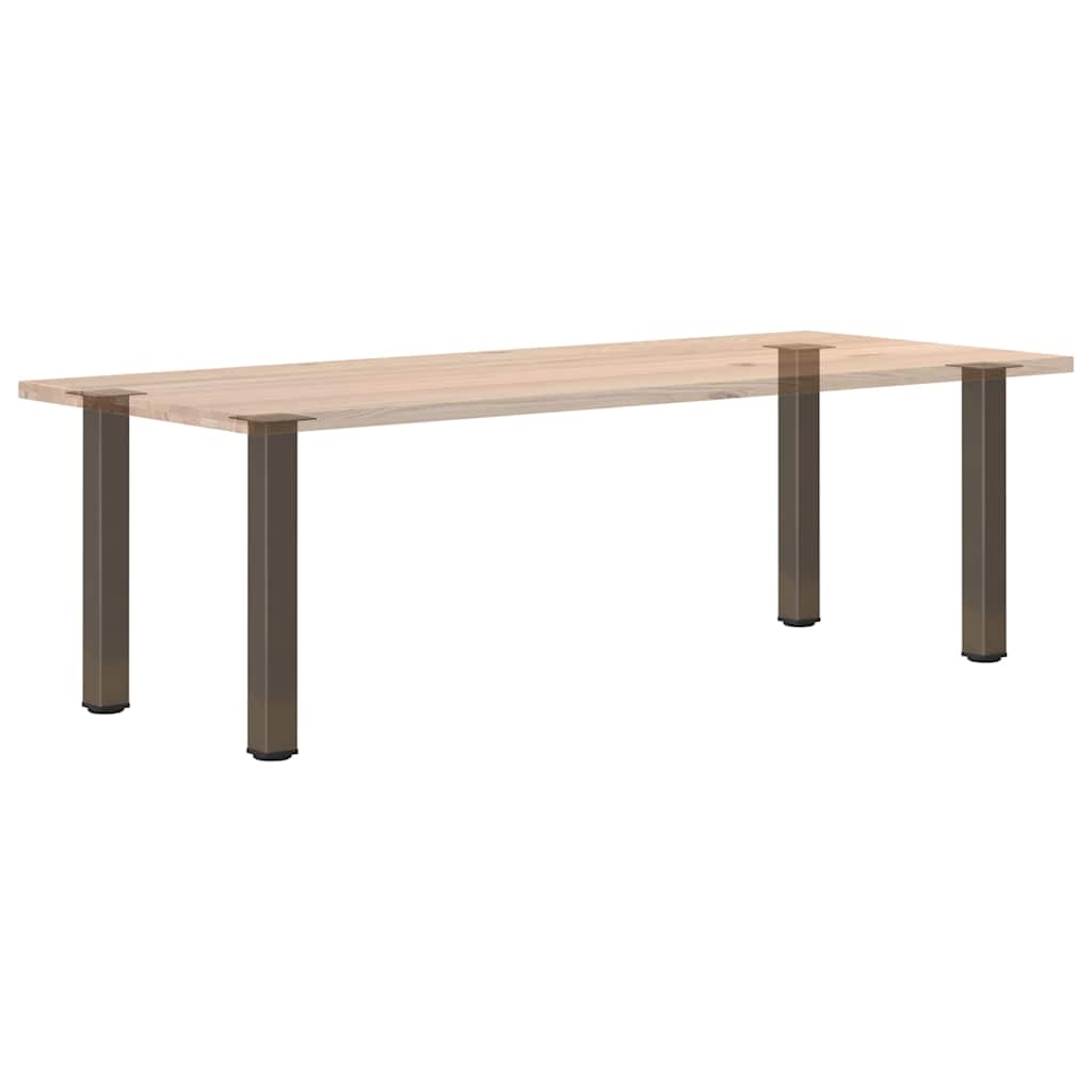 Console Table Legs 4 pcs Natural Steel 72-74 cm Steel