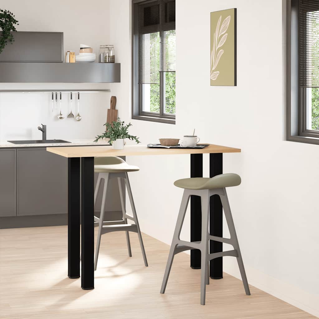 Bar Table Legs 4 pcs Black 90-92 cm Steel