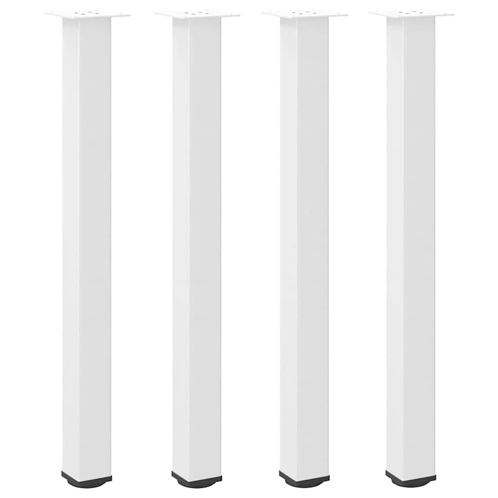 Bar Table Legs 4 pcs White 90-92 cm Steel