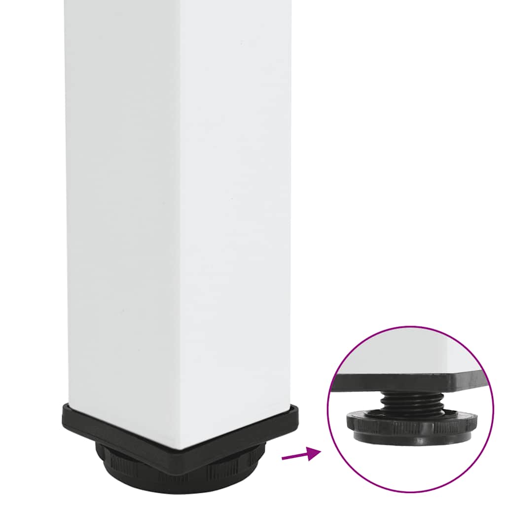 Bar Table Legs 4 pcs White 90-92 cm Steel