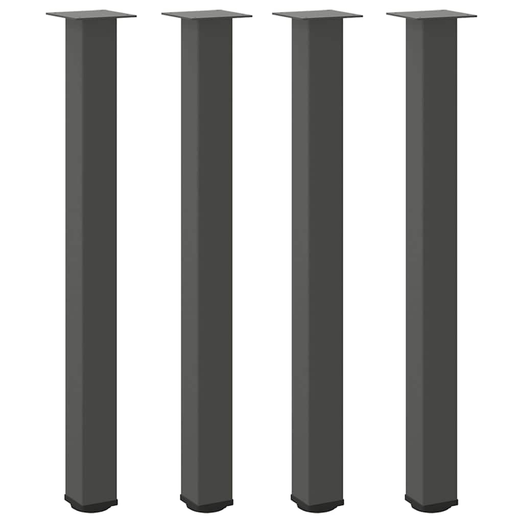 Bar Table Legs 4 pcs Anthracite 90-92 cm Steel