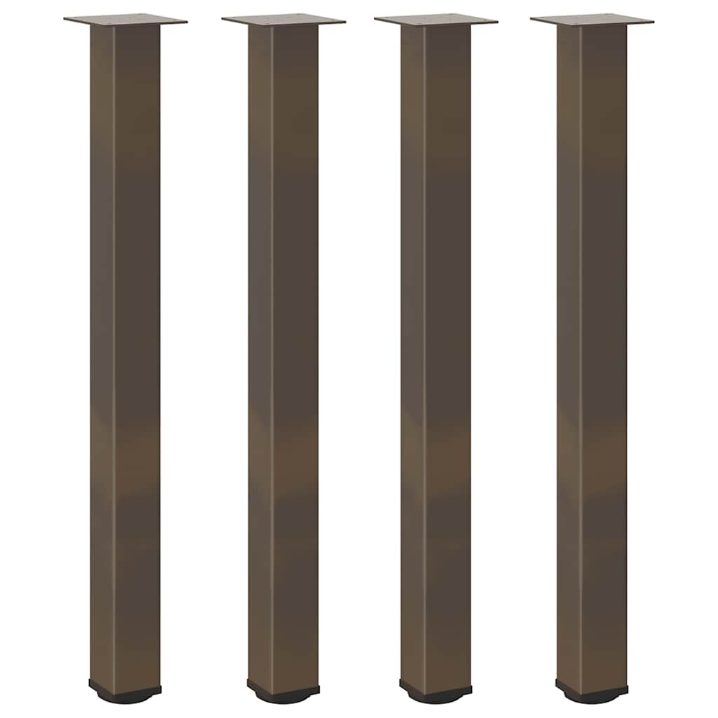 Bar Table Legs 4 pcs Natural Steel 90-92 cm Steel