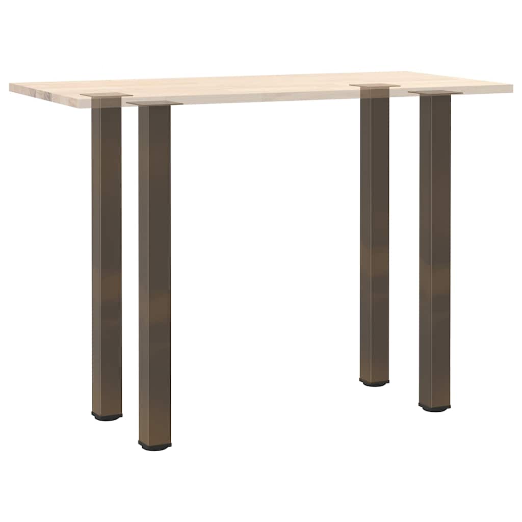 Bar Table Legs 4 pcs Natural Steel 90-92 cm Steel