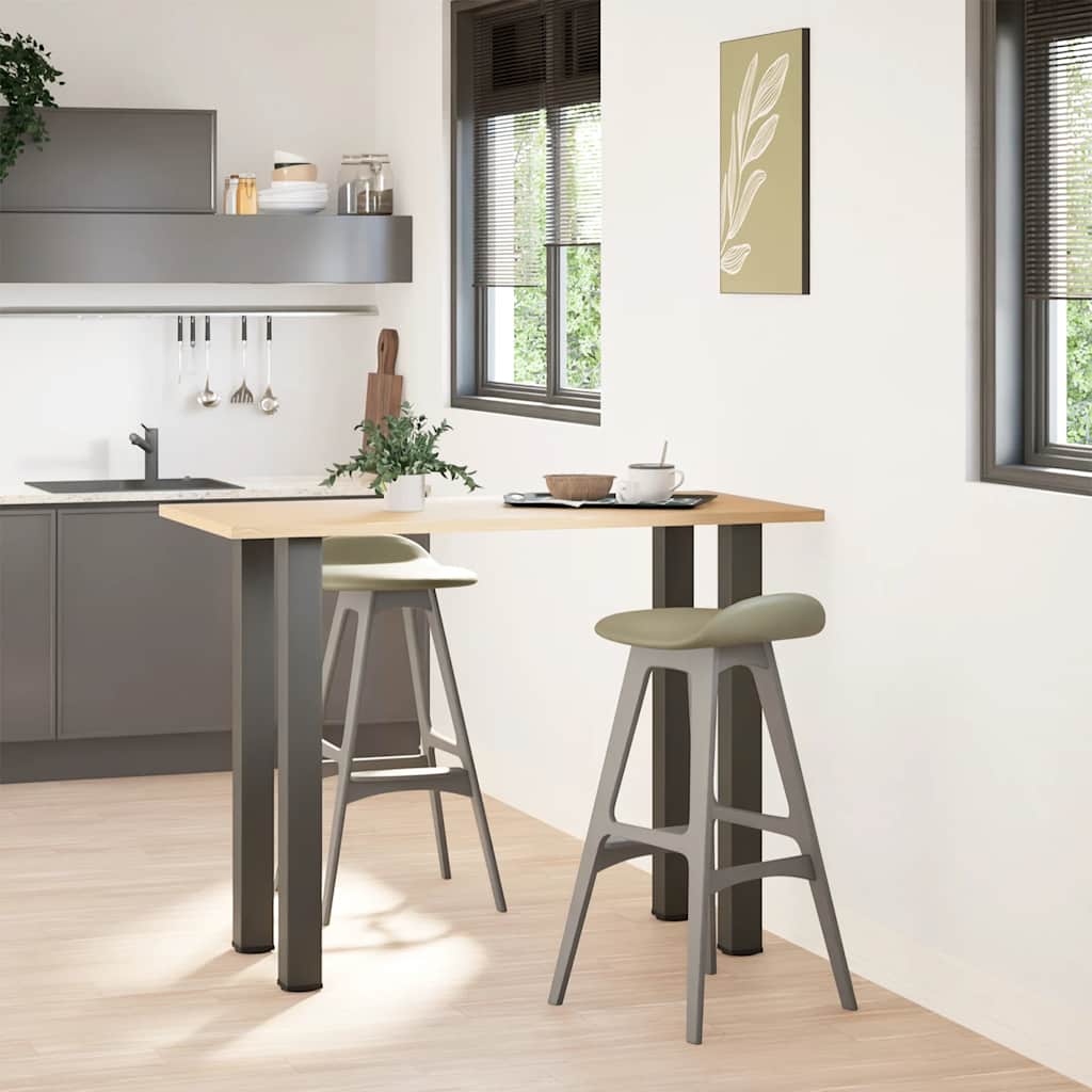 Bar Table Legs 4 pcs Anthracite 100-102 cm Steel
