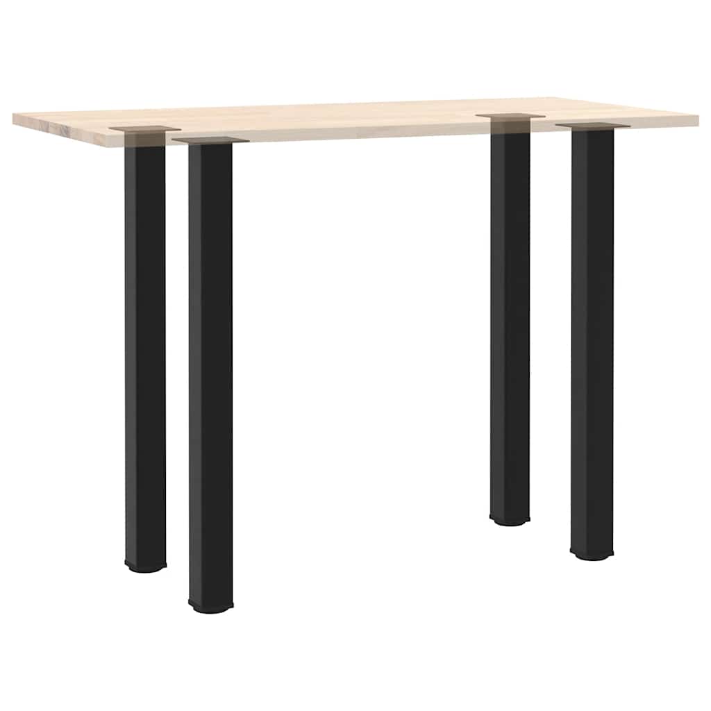 Bar Table Legs 4 pcs Black 110-112 cm Steel