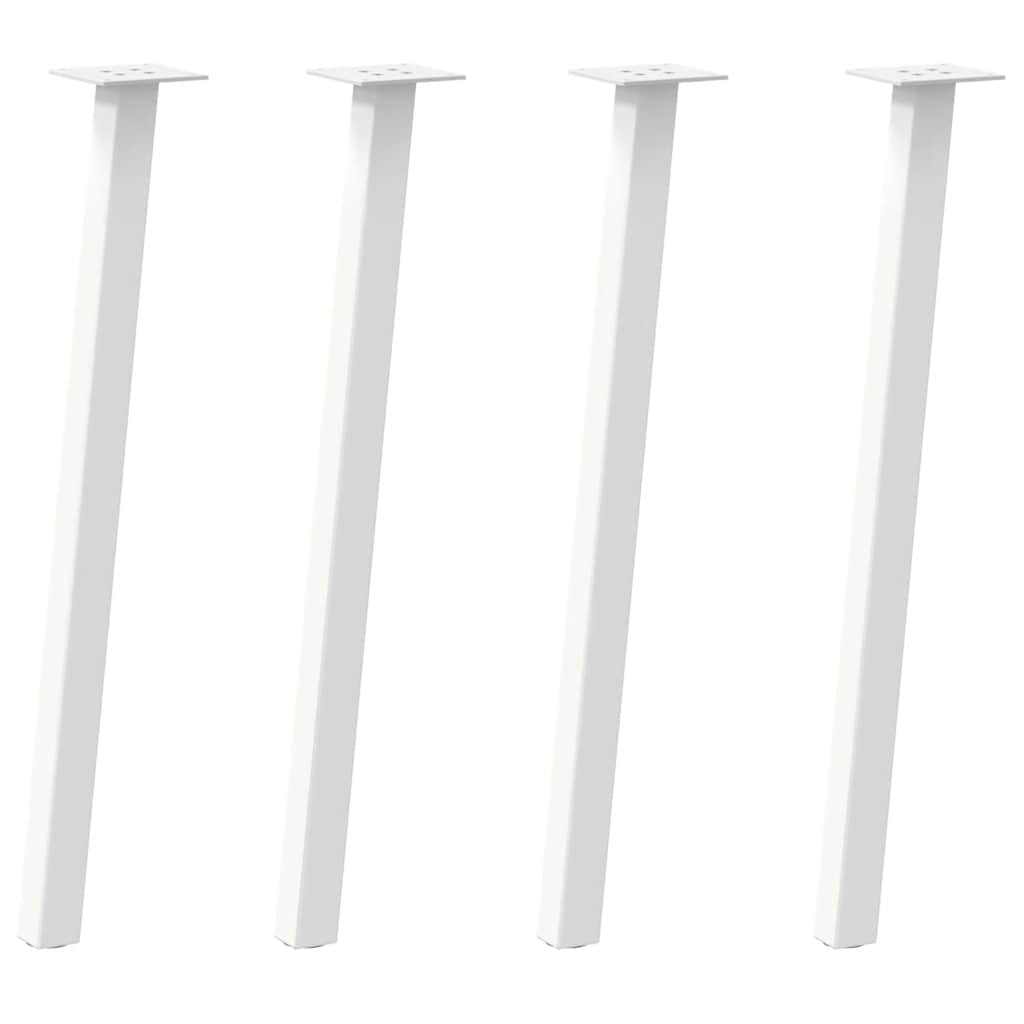 Console Table Legs 4 pcs White 72 cm Steel