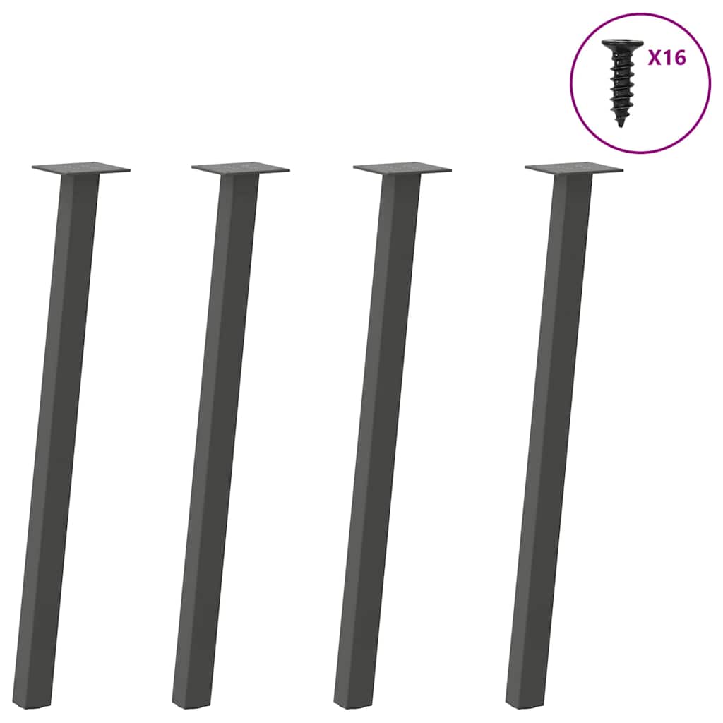 Console Table Legs 4 pcs Anthracite 72 cm Steel