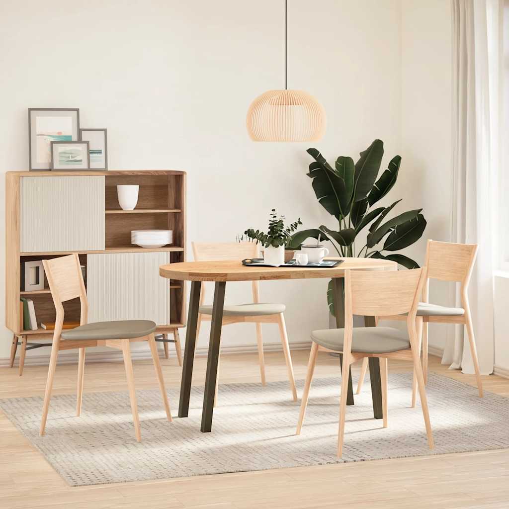 Console Table Legs 4 pcs Natural Steel 72 cm Steel