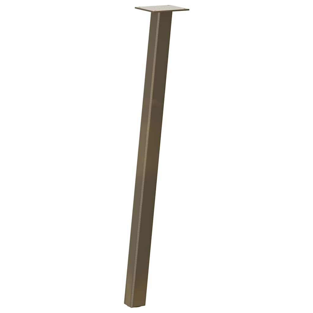 Console Table Legs 4 pcs Natural Steel 72 cm Steel