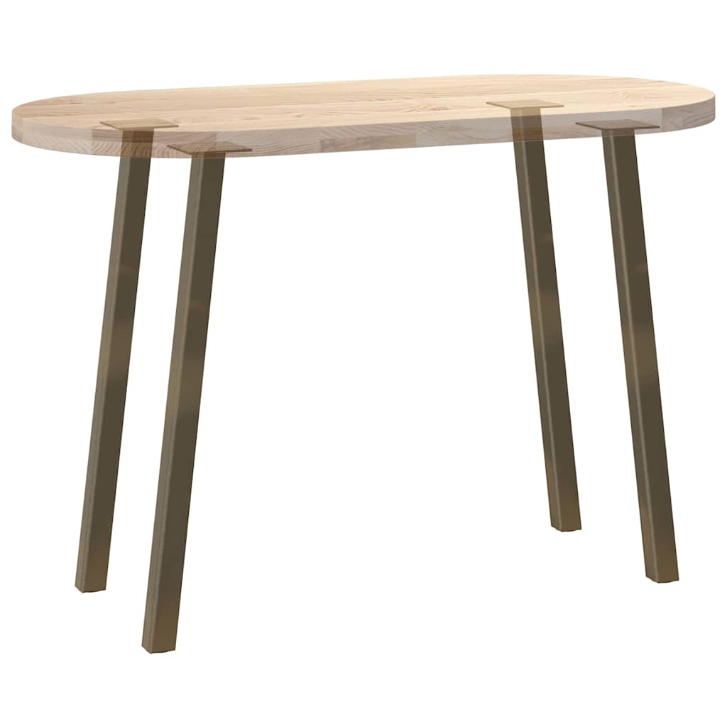 Console Table Legs 4 pcs Natural Steel 72 cm Steel