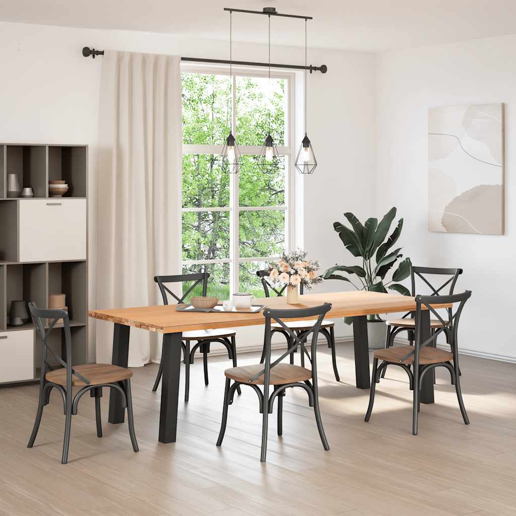 Console Table Legs 4 pcs Black 72 cm Steel