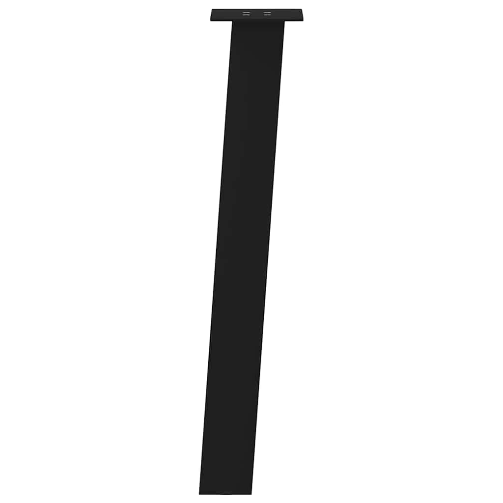 Console Table Legs 4 pcs Black 72 cm Steel
