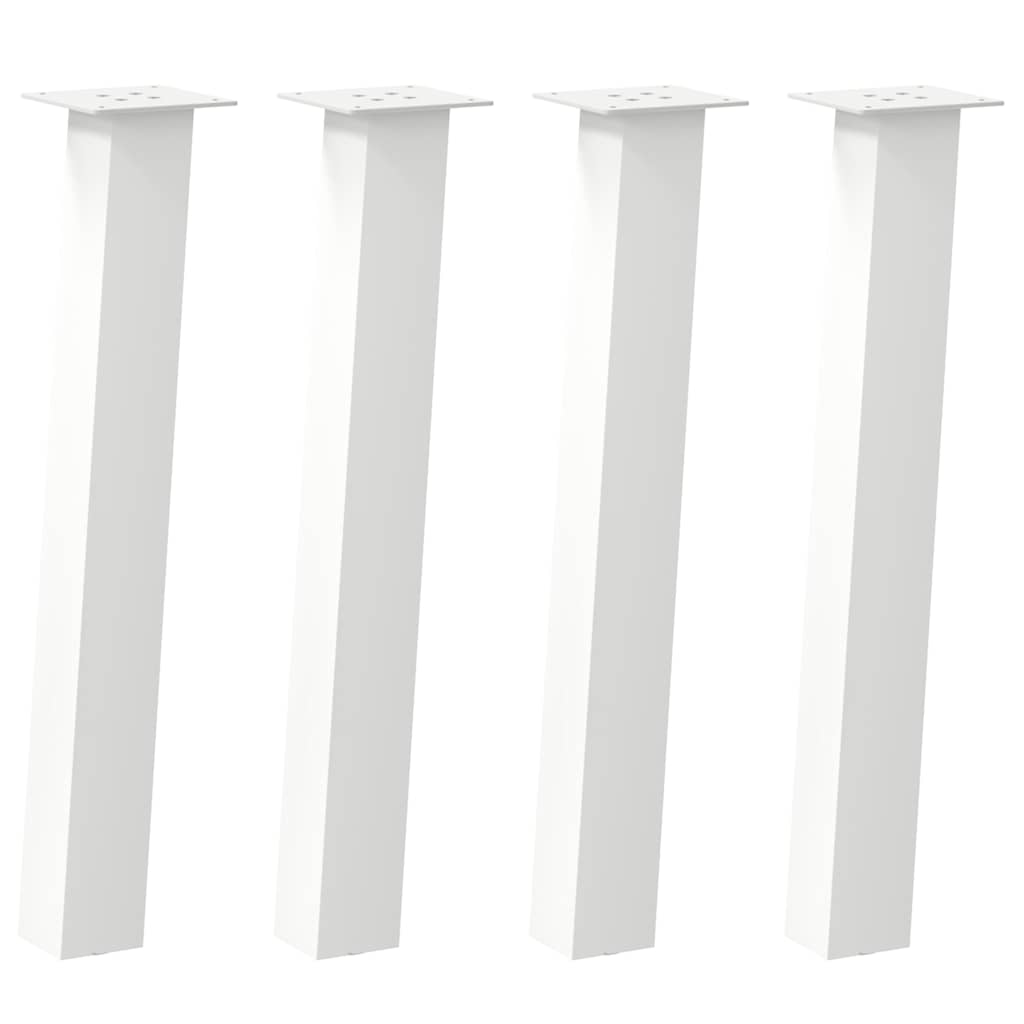 Console Table Legs 4 pcs White 72 cm Steel