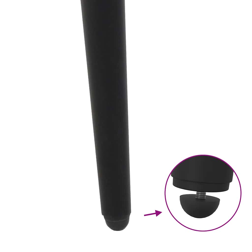 Coffee Table Legs Conical Shape 4 pcs Black 30-31 cm Steel
