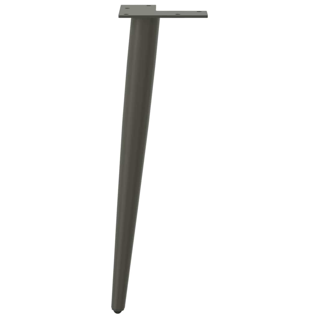 Coffee Table Legs Conical Shape 4 pcs Anthracite 30-31 cm Steel