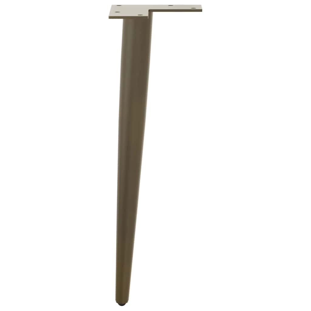 Coffee Table Legs Conical Shape 4 pcs Natural Steel 30-31 cm Steel