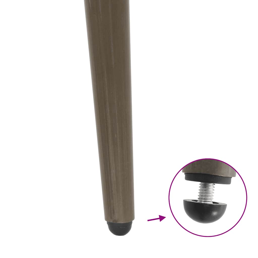 Coffee Table Legs Conical Shape 4 pcs Natural Steel 30-31 cm Steel
