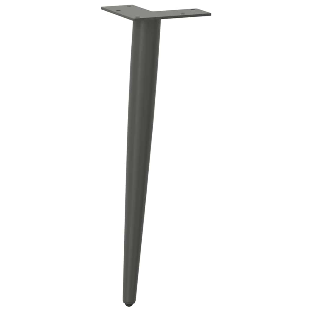 Coffee Table Legs Conical Shape 4 pcs Anthracite 42-43 cm Steel