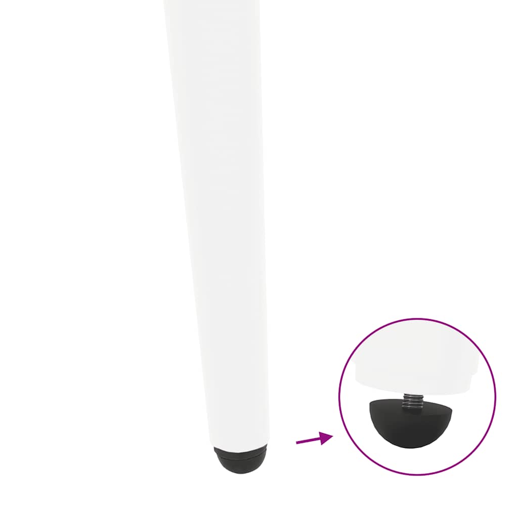 Console Table Legs Conical Shape 4 pcs White 72-73 cm Steel