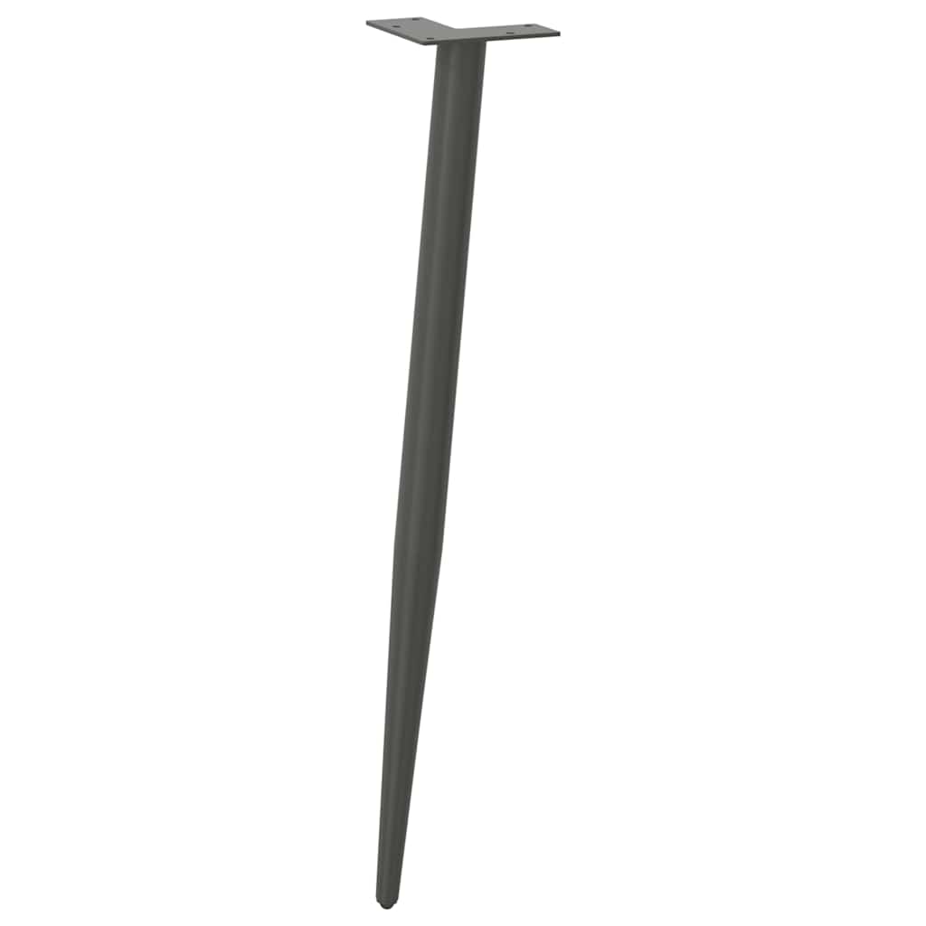 Console Table Legs Conical Shape 4 pcs Anthracite 72-73 cm Steel